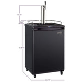Kegco Wide Black Commercial/Residential Kegerator - Z163B-1NK